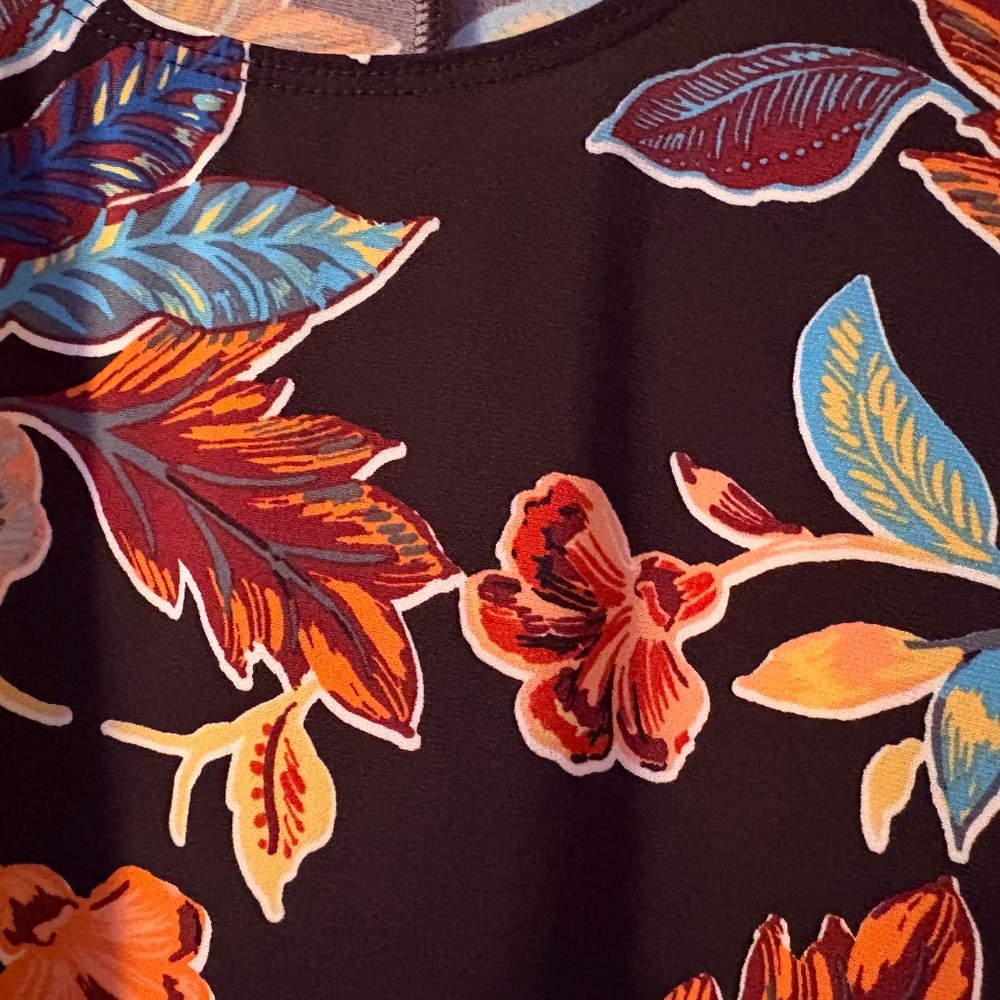 MSK Size Medium Midi Floral Dress - Picture 3 of 5